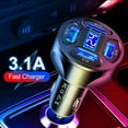 thumbnail image 3 of Fast Car Charger 4 USB Port Universal Socket Adapter For iphone New Y7 :ё ι F9K5, 3 of 9