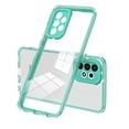 thumbnail image 1 of SaniMore for Samsung Galaxy A53 5G Case Slim Transparent [Not Yellowing Technology], Rugged PC & TPU Bumpers Built-in Detachable Lens Protector Shockproof Protective Cover, Green, 1 of 7