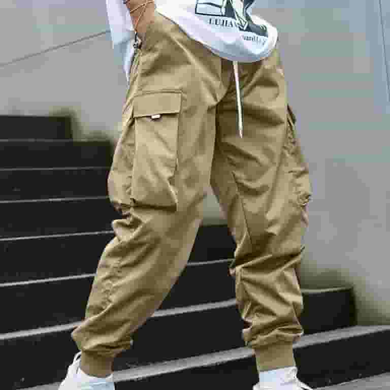 BiZtdJrK Cargo Pants for Men Casual Drawstring Relaxed Fit BiZtdJrK Cargo Pants for Men Casual Drawstring Relaxed Fit