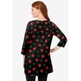 thumbnail image 2 of Woman Within Plus Size Perfect Printed Three-Quarter-Sleeve Scoopneck Tunic, 2 of 6