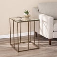 thumbnail image 3 of SEI Furniture Nicholance Contemporary End Table with Tempered Glass Top, 3 of 3