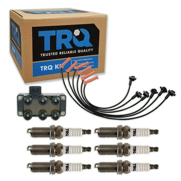 TRQ Ignition Coils & Spark Plugs Set Fits 2001-2005 Ford Explorer Sport Trac TKA06183