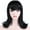 Black, variant on Onedor Women's Short Hair 50s Cosplay Wavy Wig (Diva Waves)