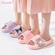thumbnail image 2 of Sanrio Hello Kitty zapatillas de nube de fondo grueso para mujer, zapatillas de baño Kuromi de interior, zapatillas de piso de casa antideslizantes de fondo suave, 2 of 4