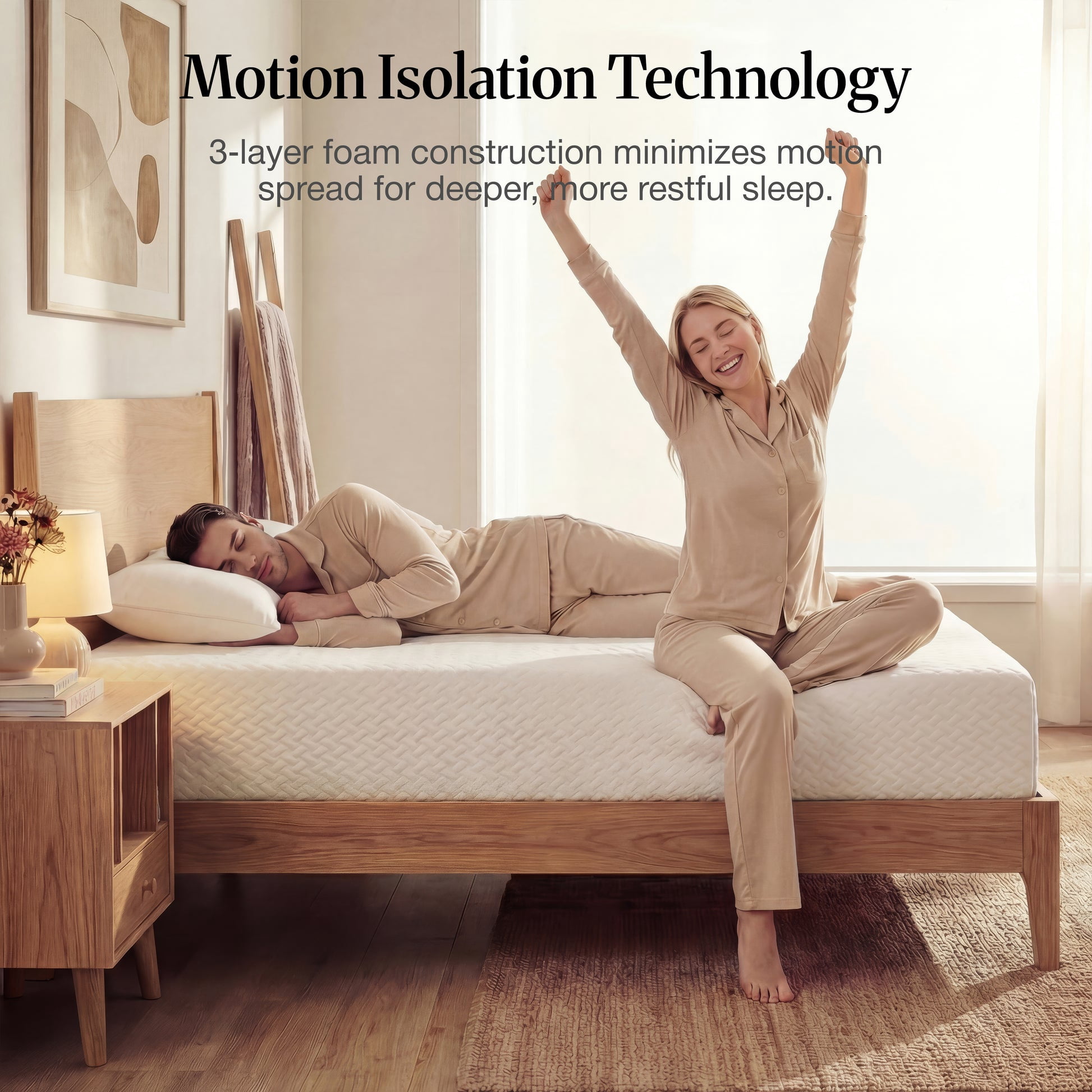 LIFEMENT King Element Memory Foam Mattress, Medium Feel, Premium Support, OEKO-TEX® Certified Mattress in a Box, 8 Inch