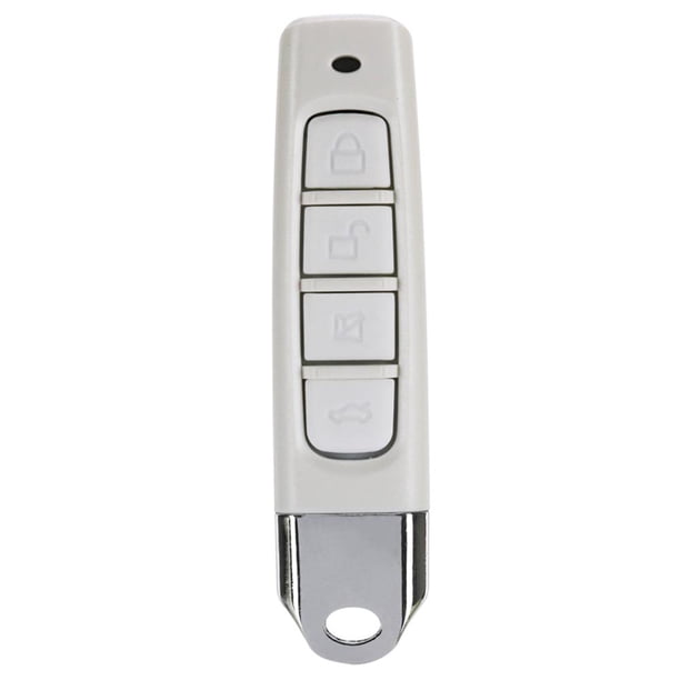 Control remoto de 4 teclas de plástico con código de clonación de 433 MHz para puerta de garaje blanca
