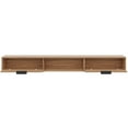 thumbnail image 3 of Nexera Slim 72" Wall-Mounted TV Stand with 2 Cabinets, Light Walnut, 3 of 6