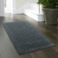 Mainstays Dylan Solid Diamond Olefin Navy Blue Indoor Runner Rug, 1'9