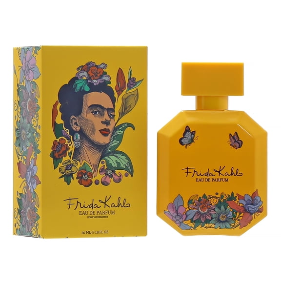 Frida Kahlo Yellow Eau de Parfum Spray for Women, 1.0 fl oz, Tropical Fruity Fragrance with Coconut and Vanilla