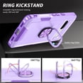 thumbnail image 4 of SaniMore for Google Pixel 7A Multi-Functional Case, 3-Layer Protection Magnetic Cover Support Car Mount & 360° Rotatable Metal Ring Kickstand Full Body Shockproof Protective Shell, Purple, 4 of 7