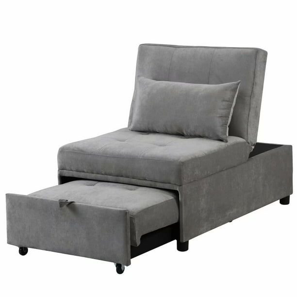 Piscis Folding Ottoman Sleeper Guest Bed, Modern Folding Guest Bed Sofa