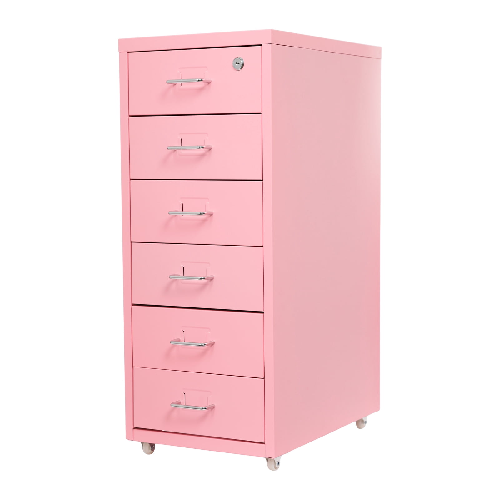 Vertical File Cabinet, Metal File Cabinet with Lock, Filing Cabinet  Pink Office, Study, Dresser, And More To Store Stamps, Sticky Notes