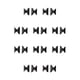 thumbnail image 1 of Minnieouse Almohadilla nasal en forma de H, ligera, de gran adherencia, almohadillas para realzar gafas de sol, pegatinas, fácil instalación, negro M Type2 NO2 Minnieouse CBP254431, 1 of 4