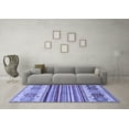 thumbnail image 3 of Ahgly Company Indoor Rectangle Abstract Blue Modern Area Rugs, 2' x 4', 3 of 4
