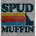 thumbnail image 2 of Idaho Potato Land Spud Muffin Funny Plus Size Crewneck Graphic Tee Shirt Brisco Brands 2X, 2 of 5