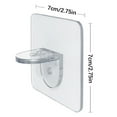 thumbnail image 3 of Inteprter Gancho autoadhesivo de 4 Uds., clavija de almacenamiento interior para baño, soportes de ropa de alta resistencia, colgador montado en Almacenamiento y organización del hogar  Normal/7*7cm, 3 of 6