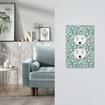 thumbnail image 5 of KLL Gouache Flowers Pattern Electrical Outlet Covers, 3" x 5" 1 Pack Electric Receptacle Plug Covers for Decorator Receptacle Outlet & Switch-Style S, 5 of 6