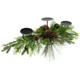 thumbnail image 5 of Northlight Real Touch™️ Jingle Bell and Pine Cones Christmas Pillar Candle Holder - 30", 5 of 9