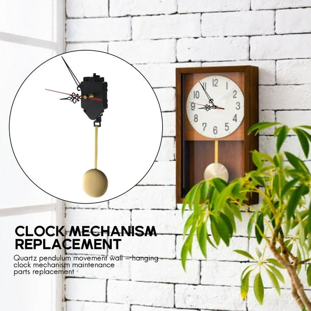 Quartz Pendulum Clock Movement Mechanism DIY Kit with 3 Pairs Different Hands for Wall Clock Repair Parts Replacement Walmart