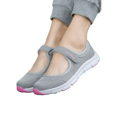 

Wide Width Mary Jane Shoes Women s Casual Walking Runing Sneakers Flat Shoes Outdoor Walking Women s Velcro Casual Single Shoes