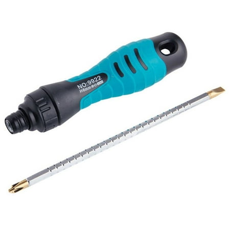 

2in1 Precision Adjustable Ratchet Screwdriver Set Two-Way Slotted Magnetic Screwdriver Bits