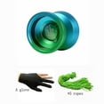 thumbnail image 5 of Yoyo de sueño prolongado TUNC con guantes y 5 cuerdas azul-verde, 5 of 5