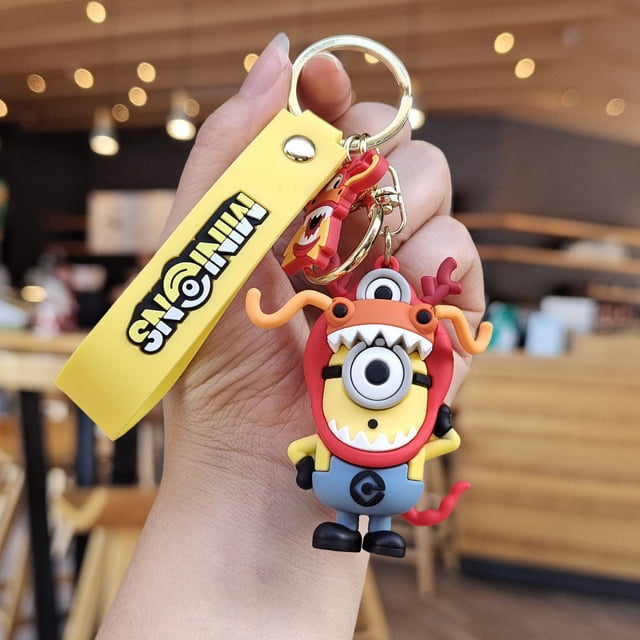 NAOJIE Minion Keychain,Cute Keychain,Keychain Cute,Cute Keychains,Cool Keychains,Delicate Doll Cute Personality Key Chain Key Chain Men And Women Hanging Ornaments