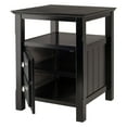 thumbnail image 2 of Winsome Timber Nightstand with Door, Black Finish, 2 of 9