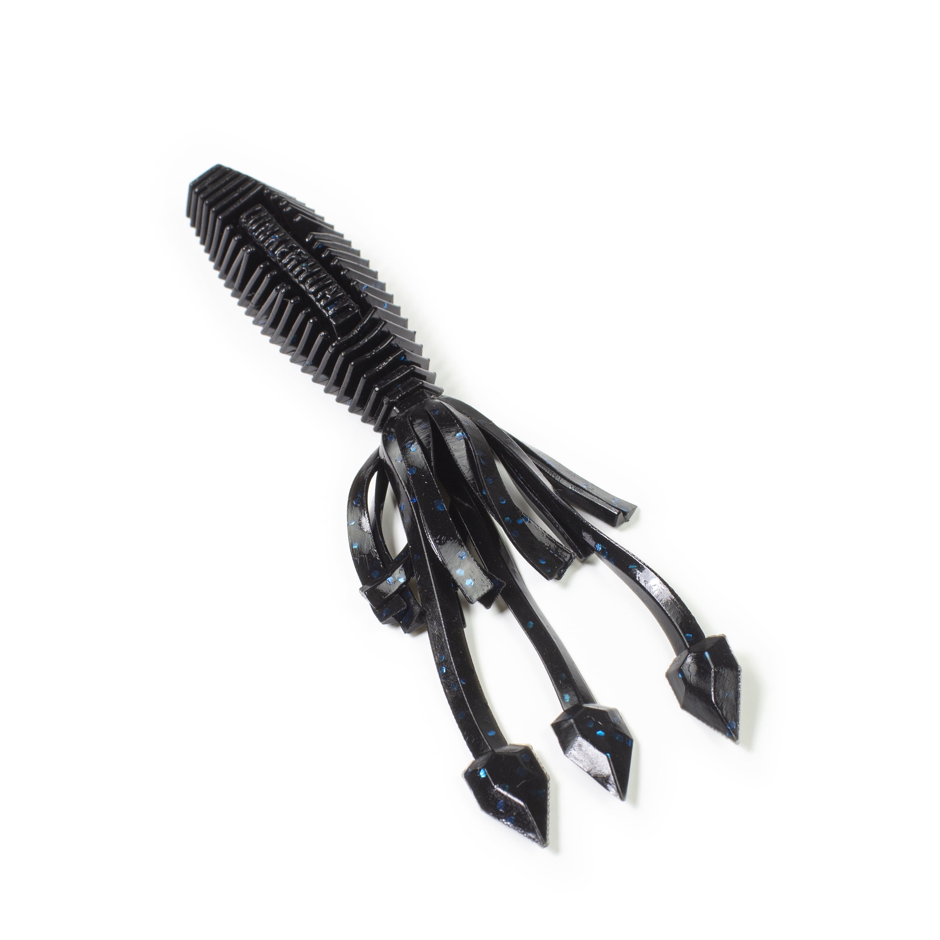 Lunkerhunt Hive Typhon Solid Body Tube, Ultra Durable Soft Plastic Bait, Black Blue Fleck, 3.5 in