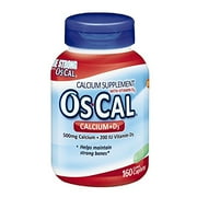6 Pack - OsCal Calcium + D Supplement, Sodium Free, 160 count Each