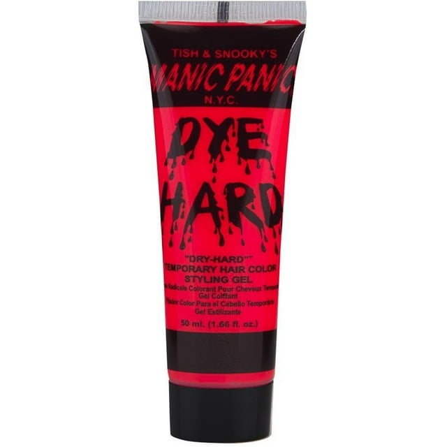 Manic Panic Dye Hard Temporary Hair Color Styling Gel, Electric Lava 1.