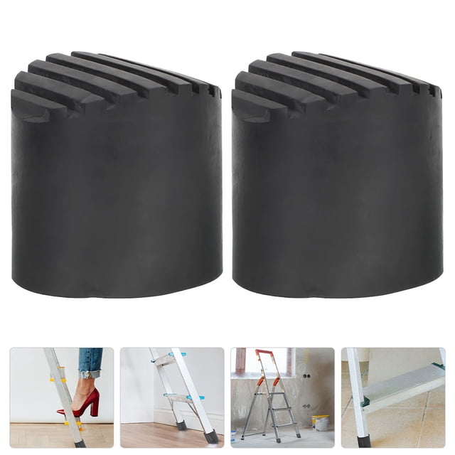 OULII DIY Projects 2Set Ladder Foot Cushion Rubber Ladder Feet Covers Non Slip 3.73X3.54X2.36In