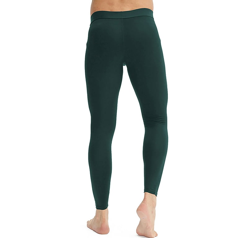 Dark green cheap compression pants
