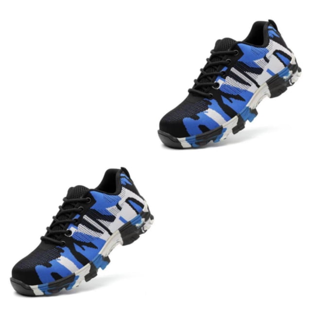 Zapatos para hombre Qarigey 2 unids/set punta de acero antideslizantes cómodos para el trabajo transpirables