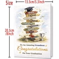 thumbnail image 3 of Graduation Card for Grandson, Congrats Grad Grandson Gifts Card for High School, College, University, 2026 Graduation Party, 3 of 3