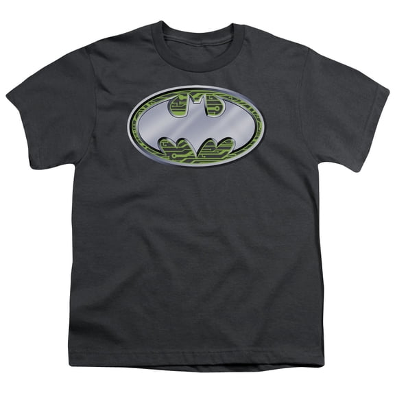 Batman - Circuits Logo - Youth Short Sleeve Shirt - Large