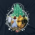 thumbnail image 2 of Wizard Of Oz Emerald City Unisex Adult T Shirt, Navy, Large, 2 of 6