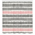 thumbnail image 3 of Ambesonne Abstract Shower Curtain, Retro Lines Hipster, 69"Wx84"L, Black Coral White, 3 of 3