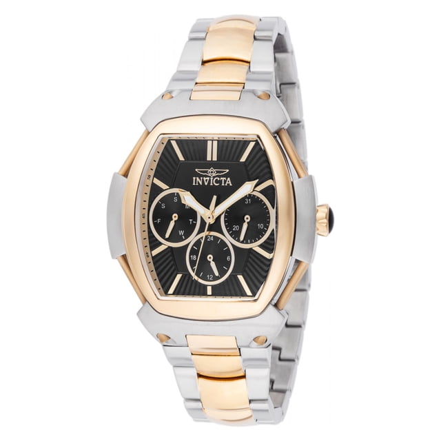 INVICTA Vintage Lady 42mm Stainless Steel Gold + Steel Black