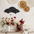 thumbnail image 4 of Ventiladores de mano JOHOUSE, papel plegable negro, 21 cm, 12 paquetes, 4 of 8