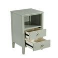 thumbnail image 5 of Comfort Pointe Winsley 2-drawer Antique Gray Painted Wood Storage Nightstand, 5 of 14