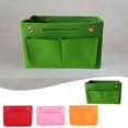 thumbnail image 4 of Lefu Felt Cosmetic Bag Multifunctional Snap Button Storage Large Capacity Felt Bag, 4 of 5