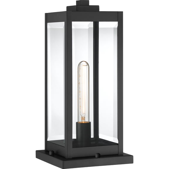 Westover 1-Light Earth Black Outdoor Pier Mount Light
