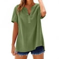 thumbnail image 1 of T-Shirts Femmes Lot Mode Décontractée Col en V Manches Courtes Haut T-Shirt - Hontri, 1 of 5