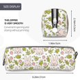 thumbnail image 3 of Yiaed Cute Rabbit Print Leather Pencil Case - Leather Pen Pencil Holder - Elegant & Practical Pencil Pouch for Work & Office, 3 of 7