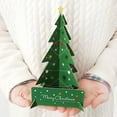 thumbnail image 6 of FastXmas Christmas Greeting Card,Christmas Tree Shaped Greeting Cards,5.4"x7.3" Merry Christmas Greeting Card,Small Card Christmas Tree Paper Cuttings Blessing Message Card for Friends,Family, 6 of 9