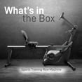 thumbnail image 2 of SereneLife Smart Rowing Machine - Sports Training Row Machine w/ Auto Power-Off Battery Saving Function, Portable Folding Style, 2 of 7