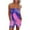 Dark Blue, variant on Savings Clearance 2023! asdoklhq Womens Plus Capris,Women's Casual Tie-dye Printing Short Playsuit Loose Lady Tube Top Jumpsuit