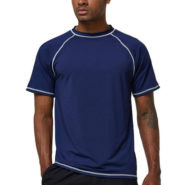 T-Shirts de Sport Été 2023 Séchage Rapide Manches Courtes Col Rond Vêtements de Sport Plage Natation Course Entraînement Physique Gym Randonnée Entraînement