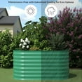 thumbnail image 5 of WildBreak Raised Garden Bed 4 x 2 x 2 feet, Galvanized Raised Plant Box, Green, 5 of 8